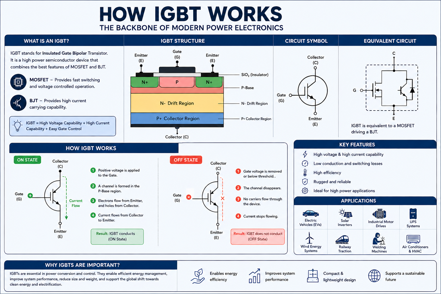 How IGBT Works: Understanding the Backbone of Modern Power Electronics