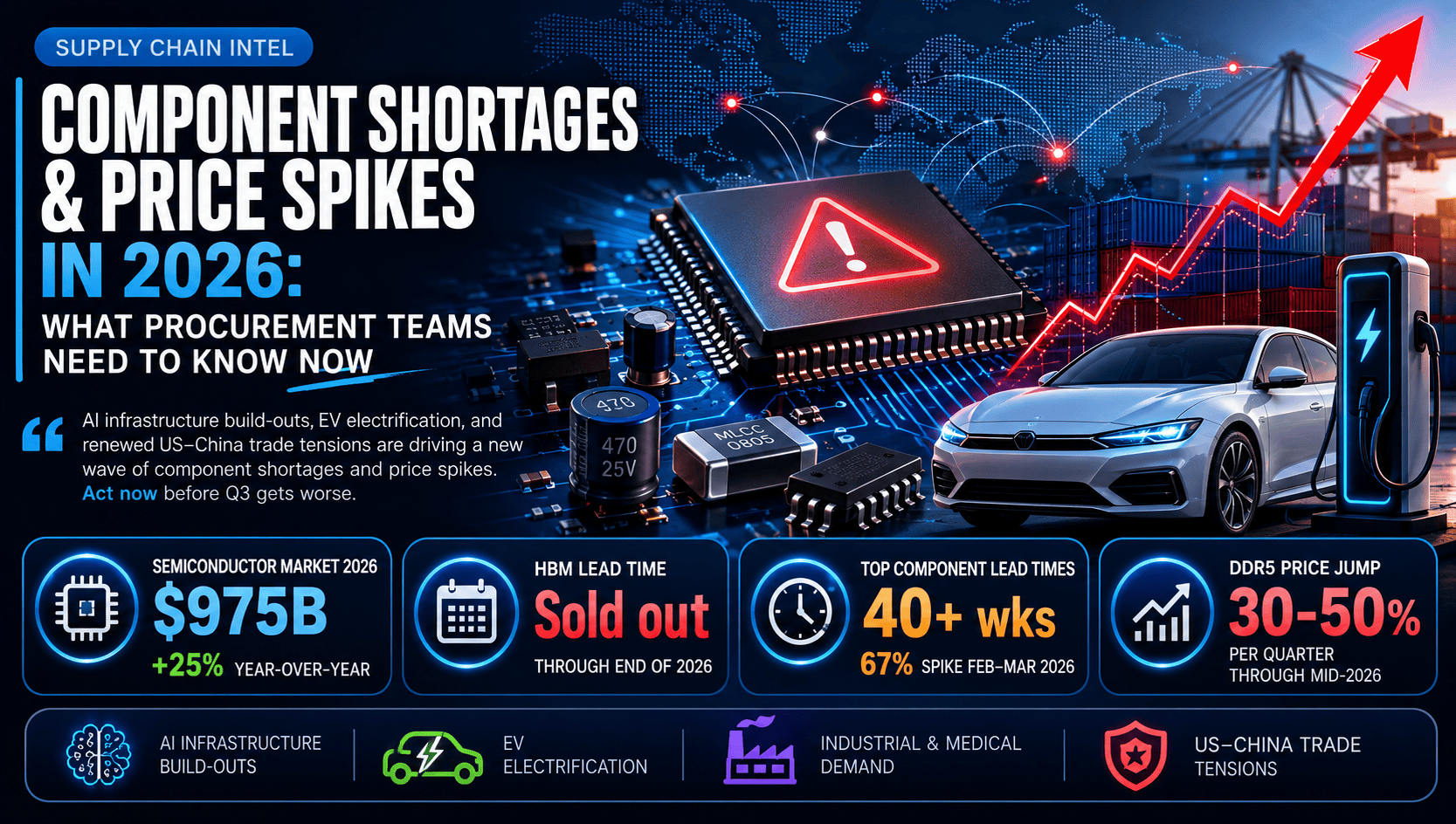 Electronic Component Shortages in 2026 Q2: What Procurement Teams Need to Know Now